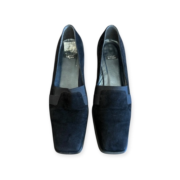 Stuart Weitzman shoes heels thick 6 W black - Picture 3 of 9